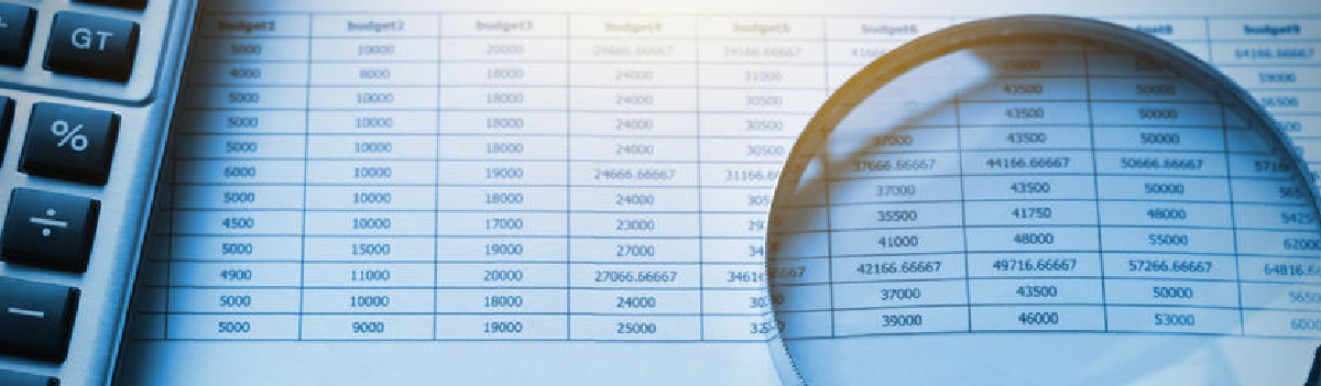 Zahlen auf einer Abrechnung